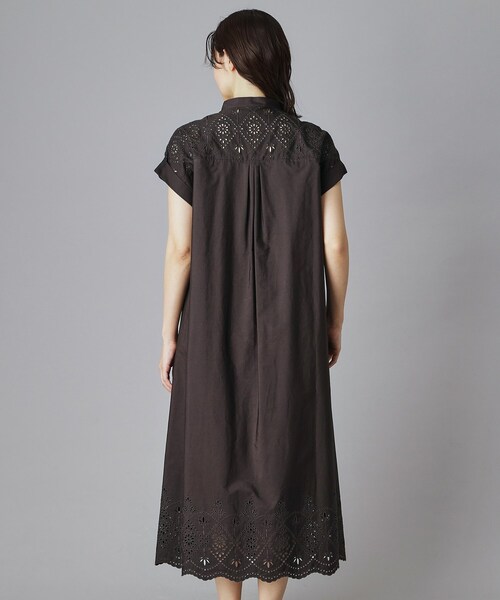 TICCA（ティッカ）の「TICCA（ティッカ）レースフレンチワンピース（ワンピース・レディース・グレー系その他/ブラック・00）」の5枚目の写真