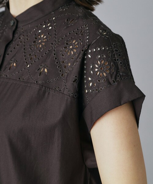 TICCA（ティッカ）の「TICCA（ティッカ）レースフレンチワンピース（ワンピース・レディース・グレー系その他/ブラック・00）」の8枚目の写真