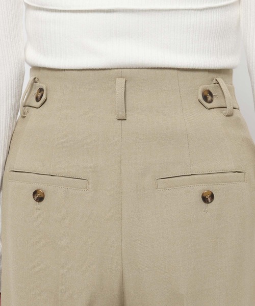 mysty woman（ミスティウーマン）の「インナーベルトストレートパンツ 636977（その他パンツ・レディース・ベージュ/ベージュ系その他/ネイビー・MEDIUM/SMALL）」の15枚目の写真