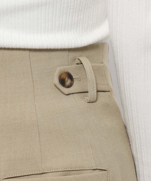 mysty woman（ミスティウーマン）の「インナーベルトストレートパンツ 636977（その他パンツ・レディース・ベージュ/ベージュ系その他/ネイビー・MEDIUM/SMALL）」の6枚目の写真