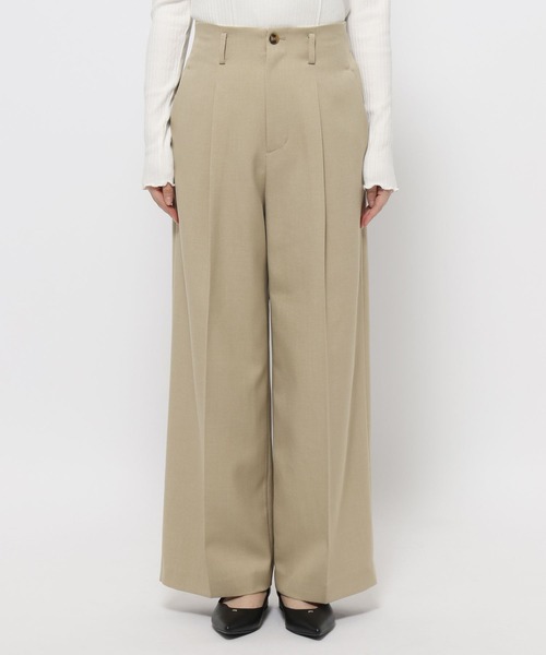 mysty woman（ミスティウーマン）の「インナーベルトストレートパンツ 636977（その他パンツ・レディース・ベージュ/ベージュ系その他/ネイビー・MEDIUM/SMALL）」の19枚目の写真