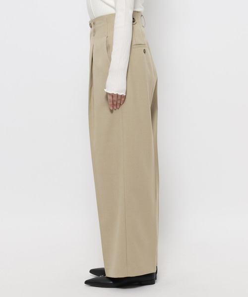 mysty woman（ミスティウーマン）の「インナーベルトストレートパンツ 636977（その他パンツ・レディース・ベージュ/ベージュ系その他/ネイビー・MEDIUM/SMALL）」の20枚目の写真