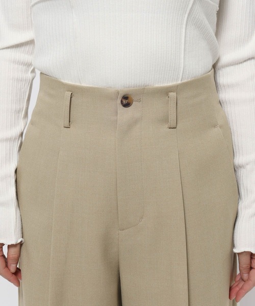 mysty woman（ミスティウーマン）の「インナーベルトストレートパンツ 636977（その他パンツ・レディース・ベージュ/ベージュ系その他/ネイビー・MEDIUM/SMALL）」の12枚目の写真