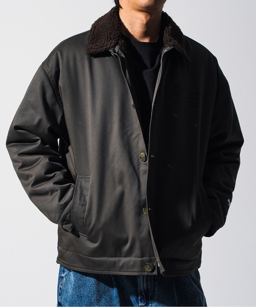 Mark Gonzales（マーク・ゴンザレス）の「Mark Gonzales(マーク ゴンザレス) ミリタリー ボアジャケット / WEB・直営店限定（ミリタリージャケット・メンズ・ネイビー/カーキ・M/L/XL）」の4枚目の写真