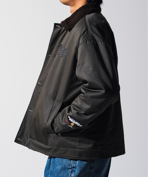 Mark Gonzales（マーク・ゴンザレス）の「Mark Gonzales(マーク ゴンザレス) ミリタリー ボアジャケット / WEB・直営店限定（ミリタリージャケット・メンズ・ネイビー/カーキ・M/L/XL）」の5枚目の写真