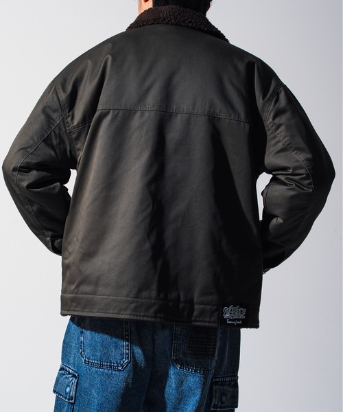 Mark Gonzales（マーク・ゴンザレス）の「Mark Gonzales(マーク ゴンザレス) ミリタリー ボアジャケット / WEB・直営店限定（ミリタリージャケット・メンズ・ネイビー/カーキ・M/L/XL）」の6枚目の写真