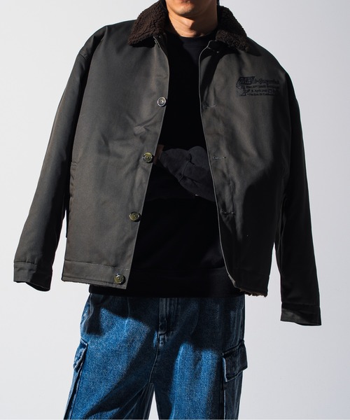 Mark Gonzales（マーク・ゴンザレス）の「Mark Gonzales(マーク ゴンザレス) ミリタリー ボアジャケット / WEB・直営店限定（ミリタリージャケット・メンズ・ネイビー/カーキ・M/L/XL）」の8枚目の写真