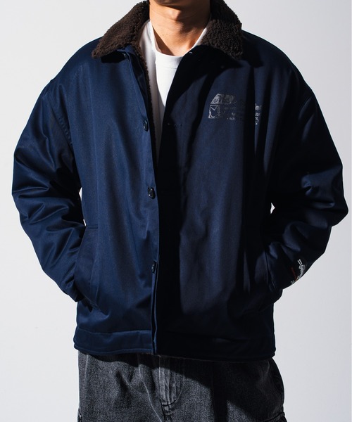 Mark Gonzales（マーク・ゴンザレス）の「Mark Gonzales(マーク ゴンザレス) ミリタリー ボアジャケット / WEB・直営店限定（ミリタリージャケット・メンズ・ネイビー/カーキ・M/L/XL）」の12枚目の写真