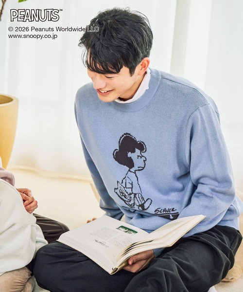 セール】PEANUTS/スウェットライクニットプルオーバー/632927（ニット