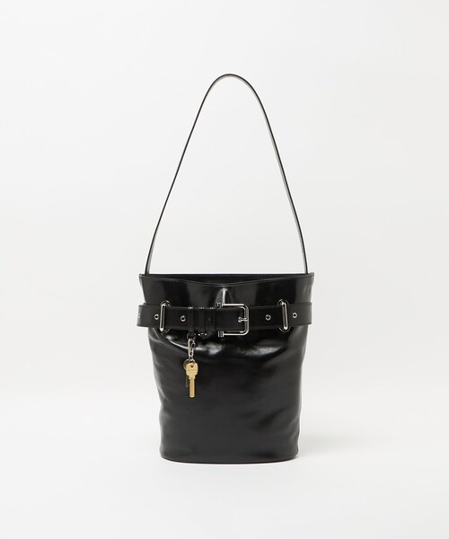 UNITED ARROWS(ユナイテッドアローズ)の「<OSOI>BUCKET BROCLE バッグ(ショルダーバッグ・レディース・ブラック/オフホワイト・FREE)」の1枚目の写真