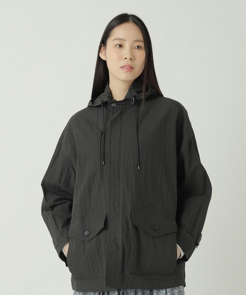 ZUCCa(ズッカ)の「COTTON NYLON WASHER / S(ブルゾン・レディース・ダークグレー/ベージュ/ライトブルー・M size/X-LARGE)」の2枚目の写真