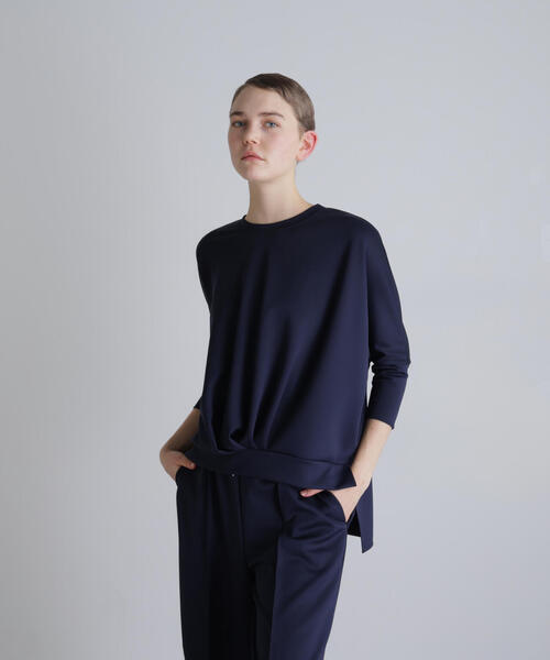 ADORE(アドーア)の「◆スムージージャージーカットソー(Tシャツ/カットソー・レディース・ホワイト/ネイビー/ベージュ・38)」の3枚目の写真