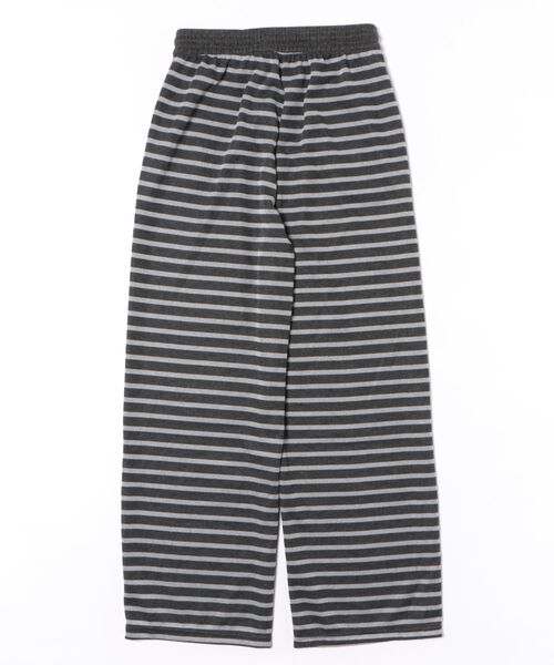 WEGO（ウィゴー）の「WEGO/ボーダーワイドストレートスウェットパンツ（スウェットパンツ・レディース・ホワイト系その他5/グレー系その他5・MEDIUM/LARGE）」の5枚目の写真