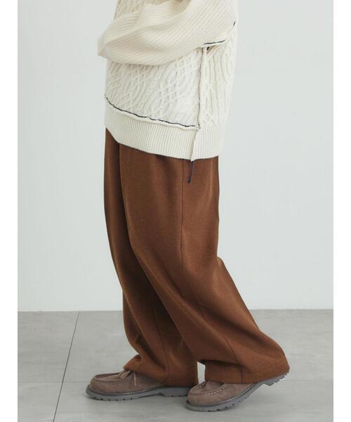 Samansa Mos2（サマンサ モスモス）の「【帯電防止裏地】ツータックストレートパンツ《M/Lサイズ》（その他パンツ・レディース・ブラウン/チャコールグレー/ベージュ・L/M）」の7枚目の写真