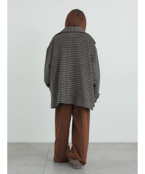 Samansa Mos2（サマンサ モスモス）の「【帯電防止裏地】ツータックストレートパンツ《M/Lサイズ》（その他パンツ・レディース・ブラウン/チャコールグレー/ベージュ・L/M）」の12枚目の写真