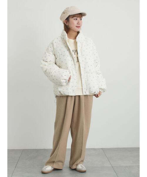 Samansa Mos2（サマンサ モスモス）の「【帯電防止裏地】ツータックストレートパンツ《M/Lサイズ》（その他パンツ・レディース・ブラウン/チャコールグレー/ベージュ・L/M）」の13枚目の写真