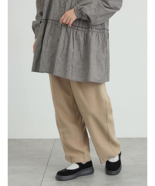 Samansa Mos2（サマンサ モスモス）の「【帯電防止裏地】ツータックストレートパンツ《M/Lサイズ》（その他パンツ・レディース・ブラウン/チャコールグレー/ベージュ・L/M）」の15枚目の写真