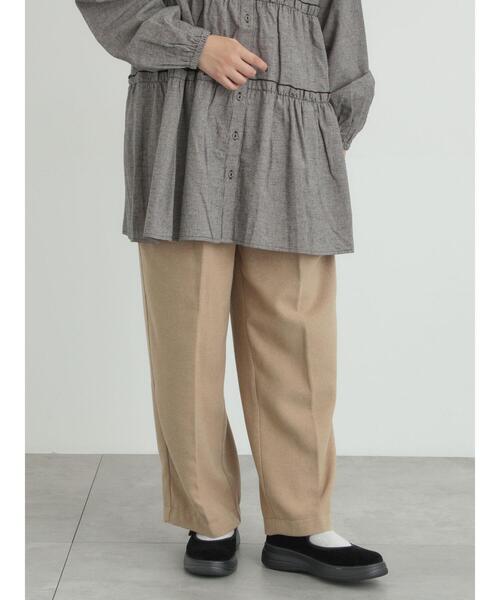 Samansa Mos2（サマンサ モスモス）の「【帯電防止裏地】ツータックストレートパンツ《M/Lサイズ》（その他パンツ・レディース・ブラウン/チャコールグレー/ベージュ・L/M）」の16枚目の写真
