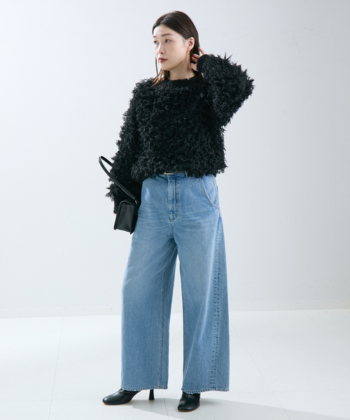 journal standard L'essage(ジャーナルスタンダードレサージュ)の「ループ2WAYカーディガン(カーディガン/ボレロ・レディース・ブラック・FREE)」の4枚目の写真