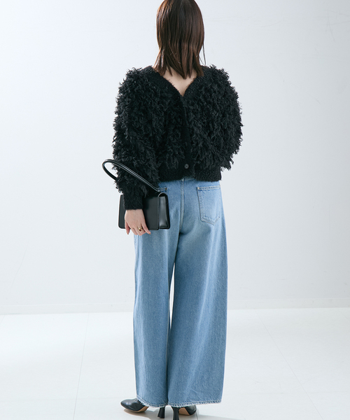 journal standard L'essage(ジャーナルスタンダードレサージュ)の「ループ2WAYカーディガン(カーディガン/ボレロ・レディース・ブラック・FREE)」の5枚目の写真