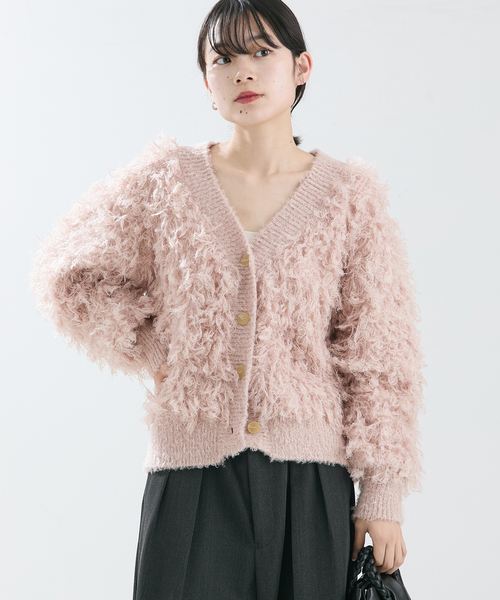 journal standard L'essage(ジャーナルスタンダードレサージュ)の「ループ2WAYカーディガン(カーディガン/ボレロ・レディース・ブラック・FREE)」の7枚目の写真