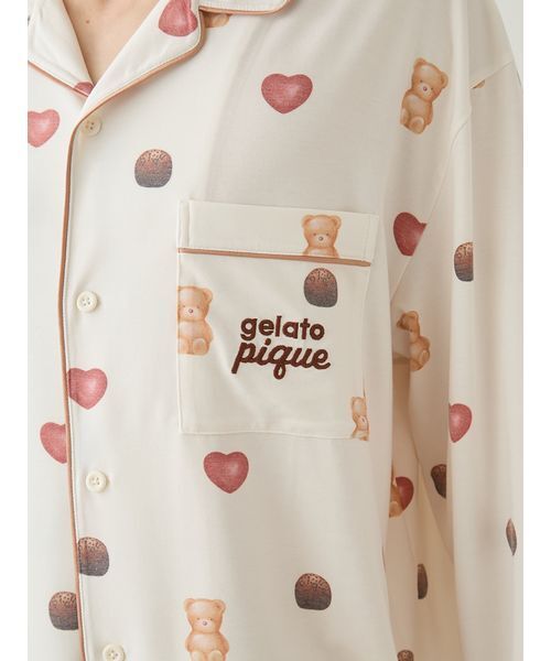 HOMME】総柄シャツ（ルームウェア/パジャマ）｜gelato pique