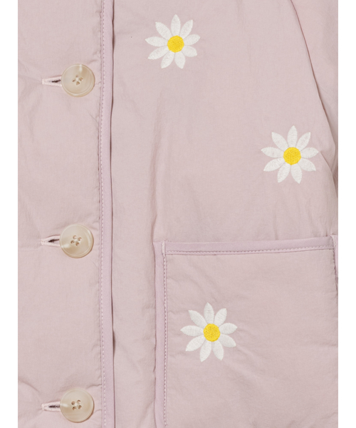 GAP(ギャップ)の「フローラル刺しゅう キルティングジャケット (幼児・ベビー)(その他アウター・キッズ・ピンク・80cm/90cm/95cm/100cm/105cm/110cm)」の4枚目の写真