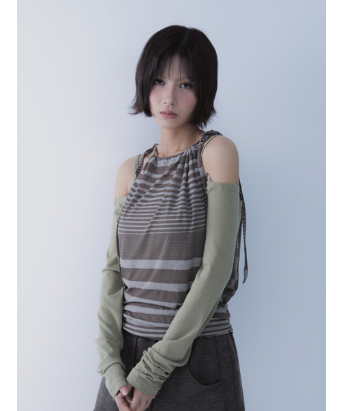 SETSETSET(セットセットセット)の「TRANSFORM LAYERED TEE (GREEN)(Tシャツ/カットソー・レディース・その他・ONE SIZE)」の10枚目の写真
