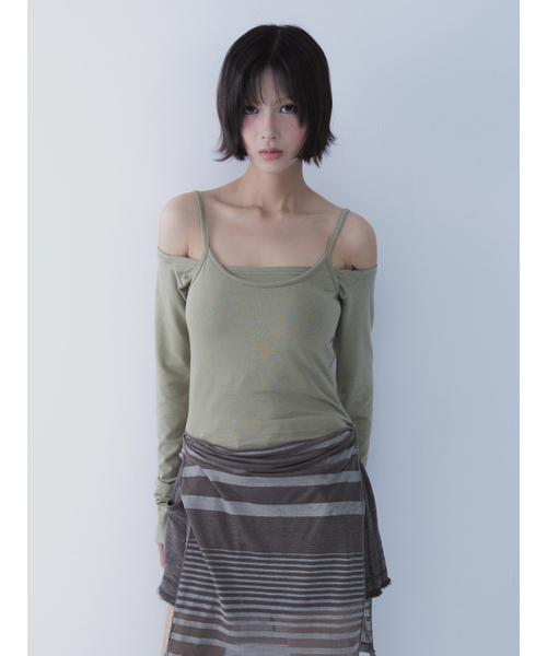 SETSETSET(セットセットセット)の「TRANSFORM LAYERED TEE (GREEN)(Tシャツ/カットソー・レディース・その他・ONE SIZE)」の12枚目の写真