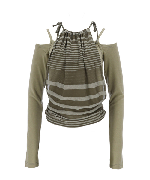 SETSETSET(セットセットセット)の「TRANSFORM LAYERED TEE (GREEN)(Tシャツ/カットソー・レディース・その他・ONE SIZE)」の15枚目の写真