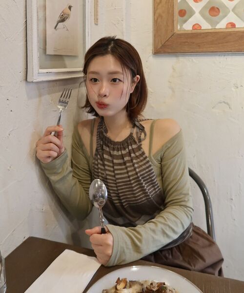 SETSETSET(セットセットセット)の「TRANSFORM LAYERED TEE (GREEN)(Tシャツ/カットソー・レディース・その他・ONE SIZE)」の9枚目の写真