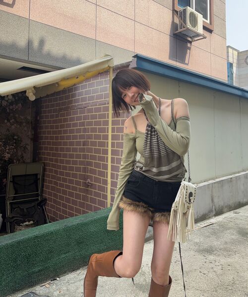 SETSETSET(セットセットセット)の「TRANSFORM LAYERED TEE (GREEN)(Tシャツ/カットソー・レディース・その他・ONE SIZE)」の3枚目の写真