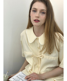 MOIFAIRE（モイフェア）の「ROMANTIC RIBBON PAJAMA SET / BUTTER（ルームウェア/パジャマ）」