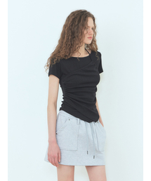 Layered Halter T-Shirt Black