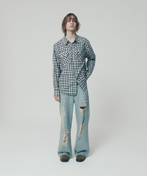 THEVINYLHOUSE(ザバイニルハウス)の「WESTERN CHECK SHIRTS BLACK (VH2ESUW321A)(シャツ/ブラウス・メンズ・その他・S/M/L)」の3枚目の写真