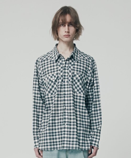 THEVINYLHOUSE(ザバイニルハウス)の「WESTERN CHECK SHIRTS BLACK (VH2ESUW321A)(シャツ/ブラウス・メンズ・その他・S/M/L)」の4枚目の写真