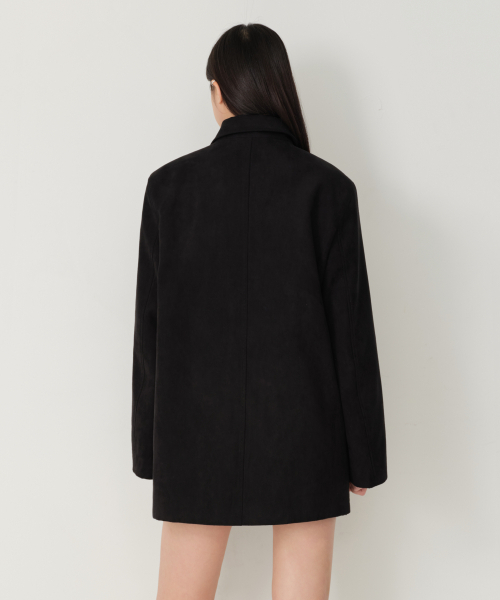MUSINSA STANDARD WOMAN（ムシンサスタンダードウーマン）の「ウィメンズ シンセティックスエード カーコート [ブラック]（ライダースジャケット・レディース・その他・SMALL/MEDIUM/LARGE/X-SMALL）」の16枚目の写真