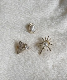 CEMONEMO（セモネモ）の「モチーフ ミニ ピンバッジ ３セット（ブローチ/コサージュ）」