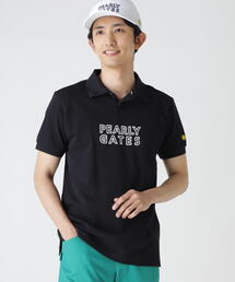 PEARLY GATES❣️コンパクトタック鹿の子ポロ 即完売品 新品ブラック