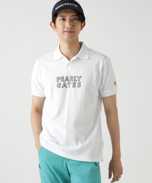 【PEARLY GATES】PG is PG 表カノコ半袖ポロシャツ