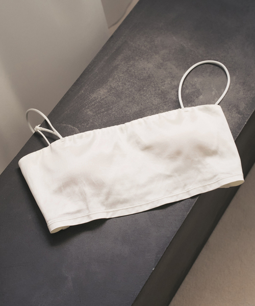 plage（プラージュ）の「satin top（その他アンダーウェア/インナー・レディース・ブラウン/ホワイト/ブラック・FREE）」の4枚目の写真