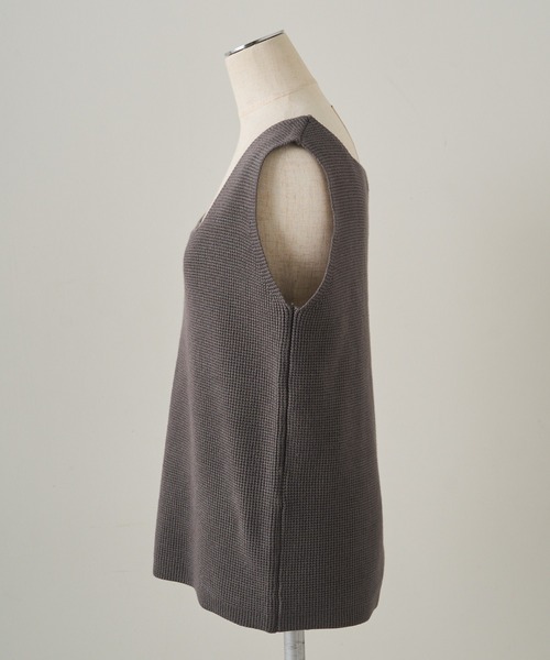 PUAL CE CIN（ピュアルセシン）の「【3点セット】ニットカーデ/ニットパンツ/ニットインナー（ニット/セーター・レディース・チャコールグレー/グレイッシュベージュ・FREE）」の11枚目の写真