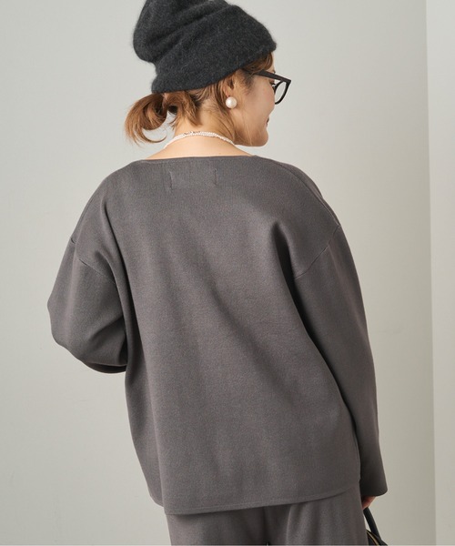 PUAL CE CIN（ピュアルセシン）の「【3点セット】ニットカーデ/ニットパンツ/ニットインナー（ニット/セーター・レディース・チャコールグレー/グレイッシュベージュ・FREE）」の19枚目の写真