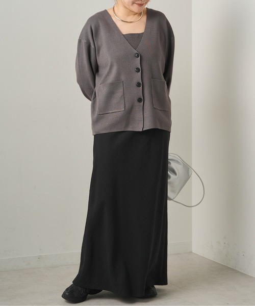 PUAL CE CIN（ピュアルセシン）の「【3点セット】ニットカーデ/ニットパンツ/ニットインナー（ニット/セーター・レディース・チャコールグレー/グレイッシュベージュ・FREE）」の16枚目の写真