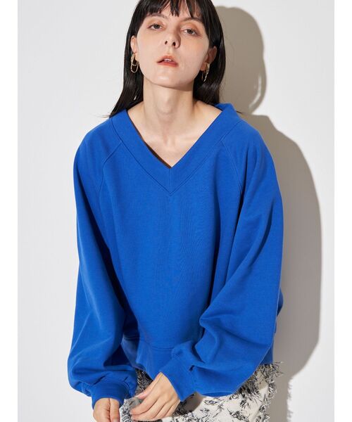 ELENDEEK（エレンディーク）の「ラグランタックカットソー（Tシャツ/カットソー・レディース・グレー/ブルー/アイボリー・FREE）」の3枚目の写真