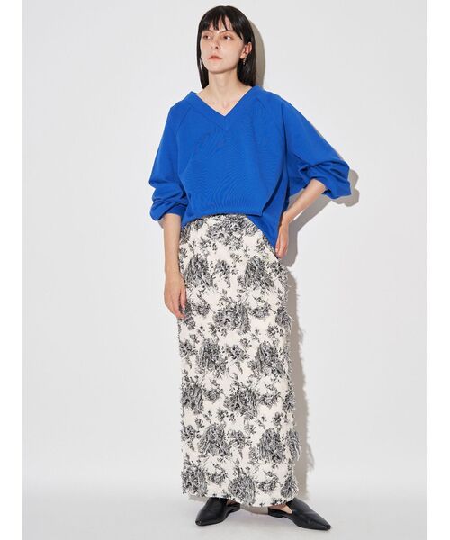 ELENDEEK（エレンディーク）の「ラグランタックカットソー（Tシャツ/カットソー・レディース・グレー/ブルー/アイボリー・FREE）」の22枚目の写真