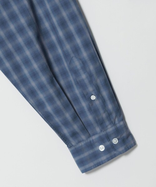 Steven Alan（スティーブンアラン）の「＜Steven Alan＞ C/L/S オンブレー チェック レギュラーカラー シャツ LOOSE（シャツ/ブラウス・メンズ・ブラック/モカ/ロイヤルブルー・L/M/S/XL）」の14枚目の写真