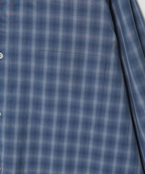 Steven Alan（スティーブンアラン）の「＜Steven Alan＞ C/L/S オンブレー チェック レギュラーカラー シャツ LOOSE（シャツ/ブラウス・メンズ・ブラック/モカ/ロイヤルブルー・L/M/S/XL）」の16枚目の写真