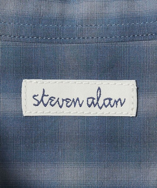 Steven Alan（スティーブンアラン）の「＜Steven Alan＞ C/L/S オンブレー チェック レギュラーカラー シャツ LOOSE（シャツ/ブラウス・メンズ・ブラック/モカ/ロイヤルブルー・L/M/S/XL）」の18枚目の写真