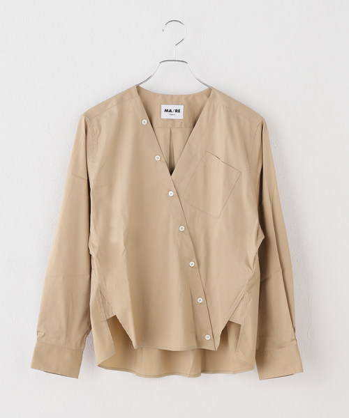 MA/RE/マレ カシュクールSHIRTS シャツ LIGHT COTTON 104 GR（シャツ